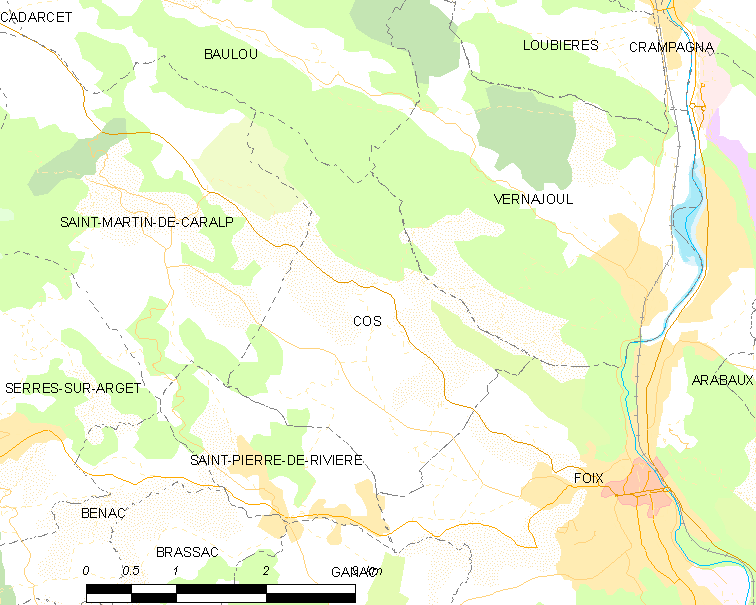 Map commune FR insee code 09099
